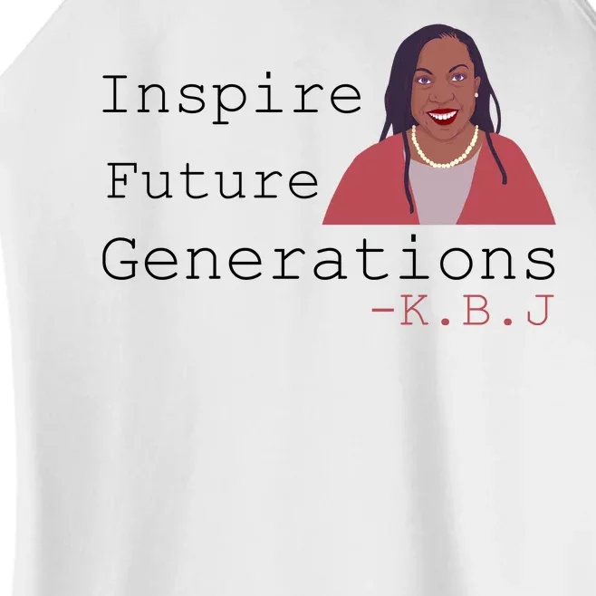 KBJ Inspire Future Generations Quote Women’s Perfect Tri Rocker Tank