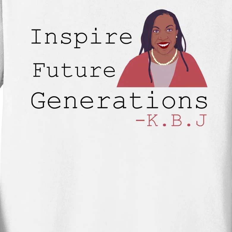 KBJ Inspire Future Generations Quote Kids Long Sleeve Shirt