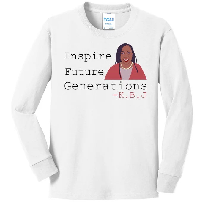 KBJ Inspire Future Generations Quote Kids Long Sleeve Shirt