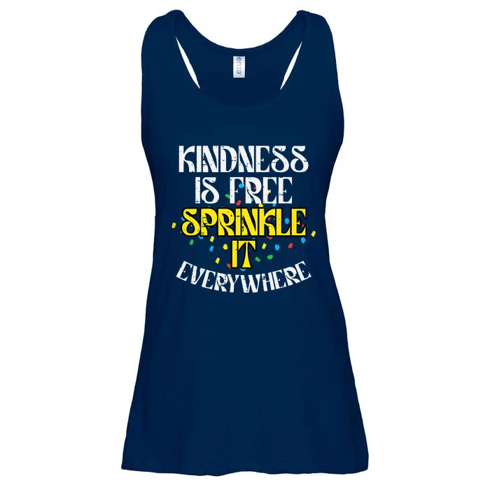 Kindness Is Free Orange Anti Bullying Unity Day Ladies Essential Flowy Tank