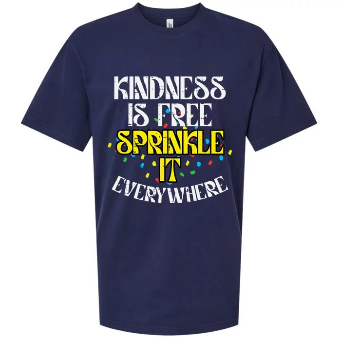 Kindness Is Free Orange Anti Bullying Unity Day Sueded Cloud Jersey T-Shirt