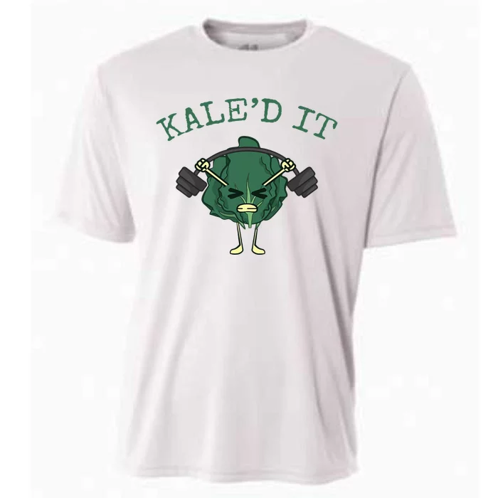 KaleD It Funny Vegan Kale Cooling Performance Crew T-Shirt