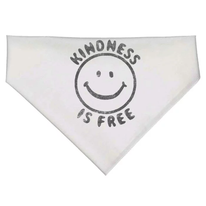 Kindness Is Free USA-Made Doggie Bandana