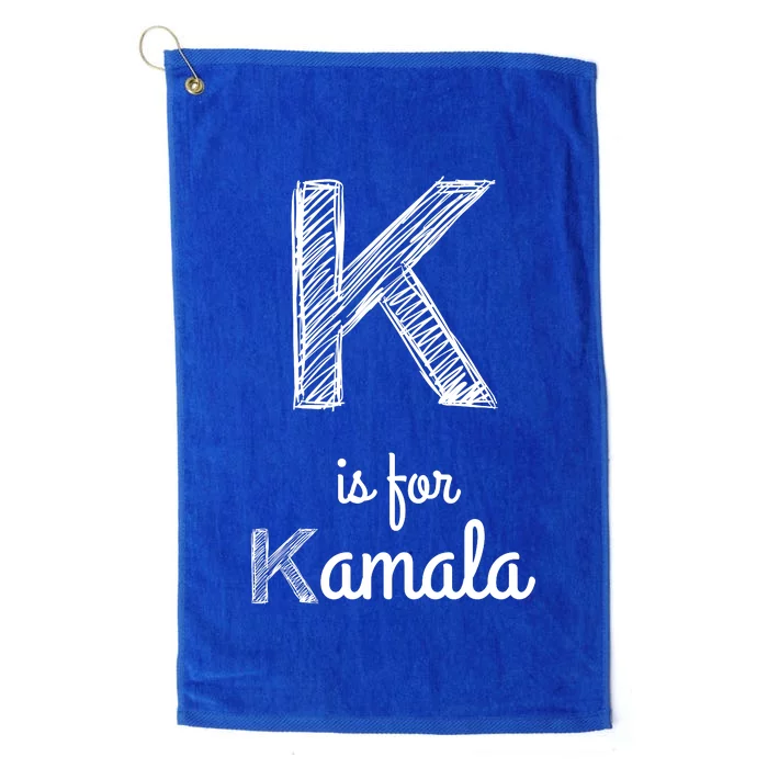 K Is For Kamala Platinum Collection Golf Towel