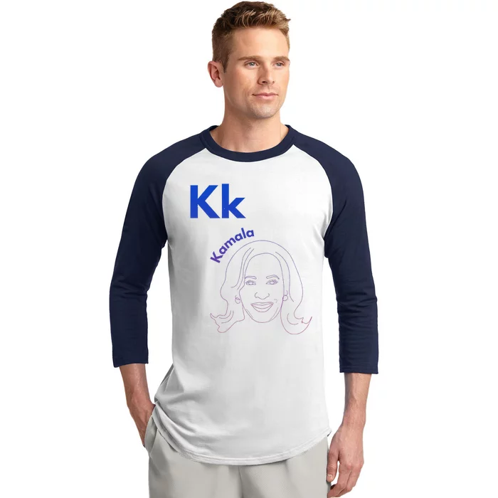 Kk Is For Kamala Baseball Sleeve Shirt