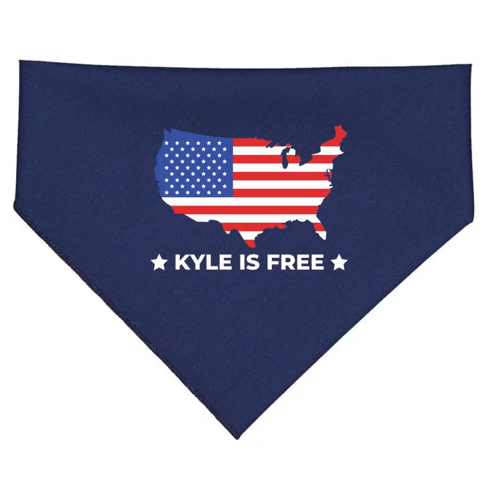 Kyle Is Free United States USA-Made Doggie Bandana