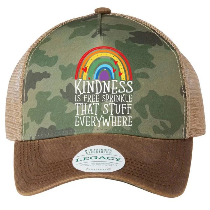 Kindness Is Free Sprinkle That Stuff Everywhere No Bullying Legacy Tie Dye Trucker Hat