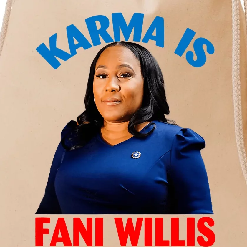 Karma Is Fani Willis Drawstring Bag