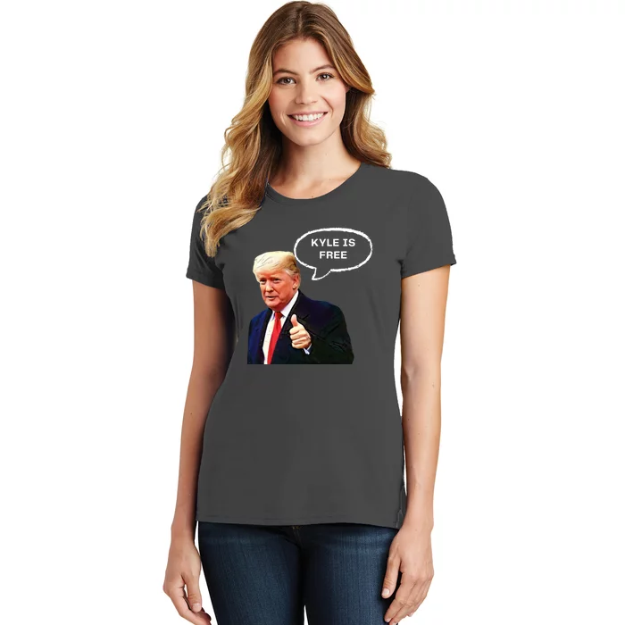 Kyle Is Free Donald Trump Thumbs Up Women's T-Shirt