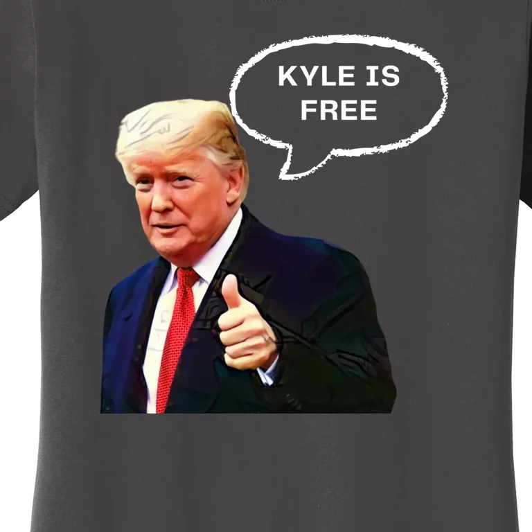 Kyle Is Free Donald Trump Thumbs Up Women's T-Shirt