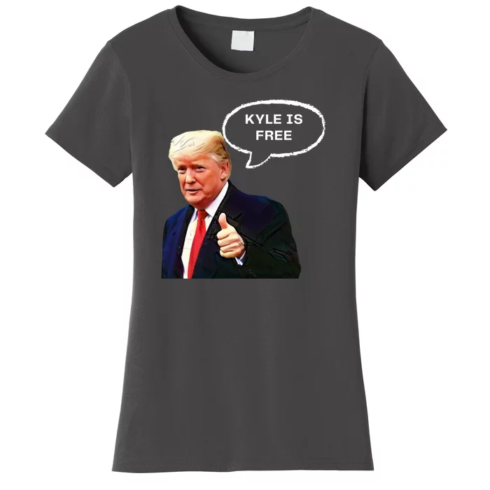 Kyle Is Free Donald Trump Thumbs Up Women's T-Shirt