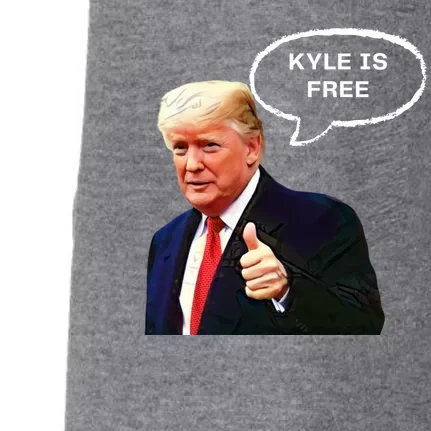 Kyle Is Free Donald Trump Thumbs Up Doggie 3-End Fleece Hoodie