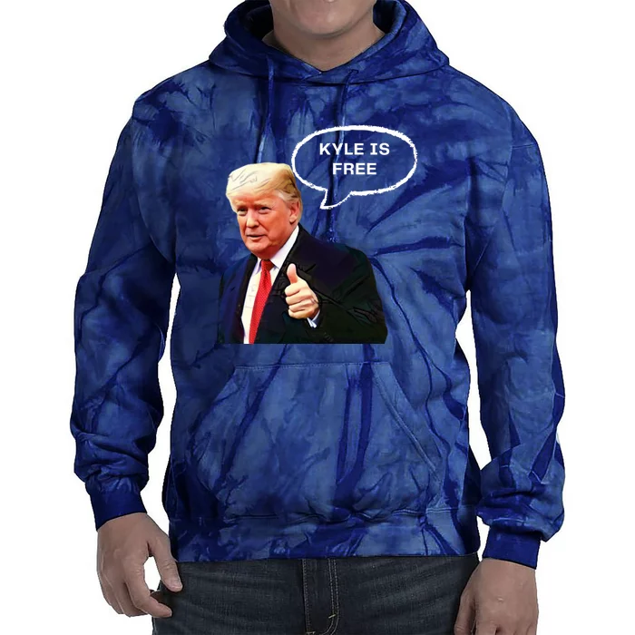 Kyle Is Free Donald Trump Thumbs Up Tie Dye Hoodie