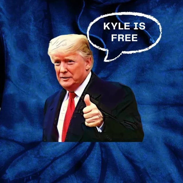 Kyle Is Free Donald Trump Thumbs Up Tie Dye Hoodie