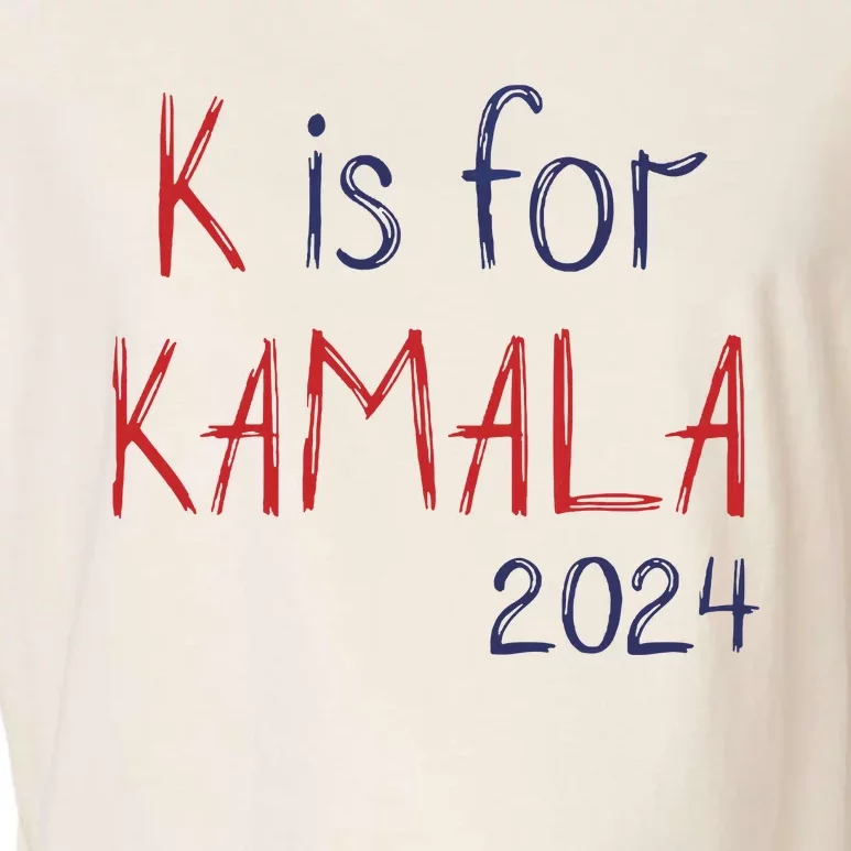 K Is For Kamala 2024 President Kamala Harris Garment-Dyed Women's Muscle Tee