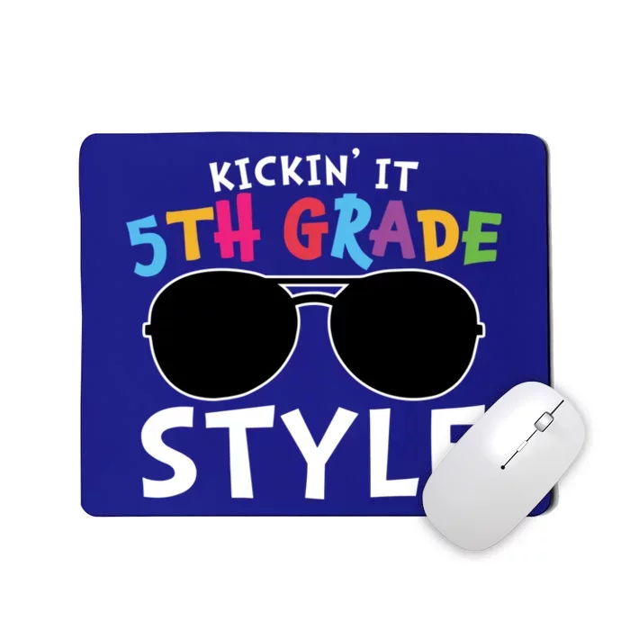 Kickin It Fifth Grade Style Cute 5Th Grade Gift Mousepad