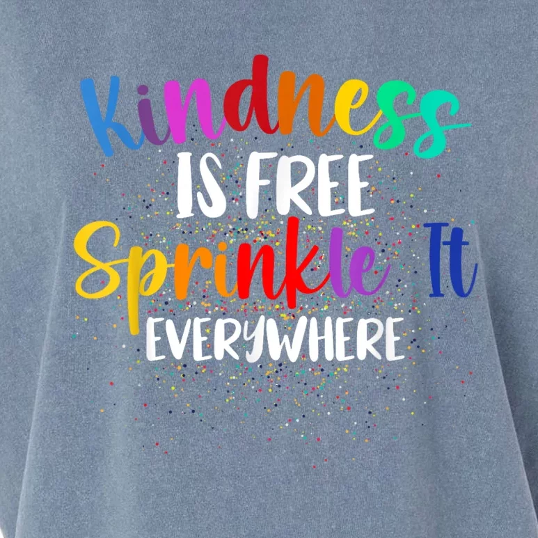 Kindness Is Free Sprinkle It Everywhere Be Kind Garment-Dyed Women's Muscle Tee