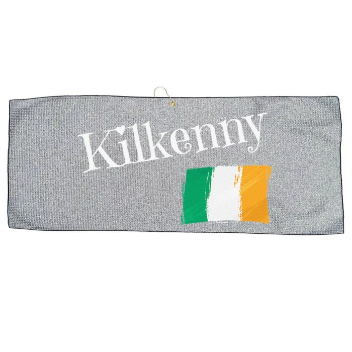 Kilkenny Ireland Flag Irish City Saint Patrick's Day Large Microfiber Waffle Golf Towel