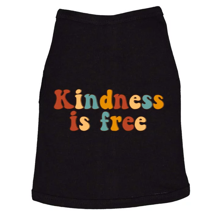 Kindness Is Free Be Kind Retro Doggie Tank