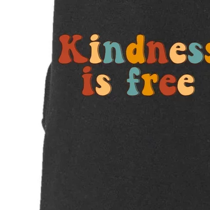 Kindness Is Free Be Kind Retro Doggie 3-End Fleece Hoodie