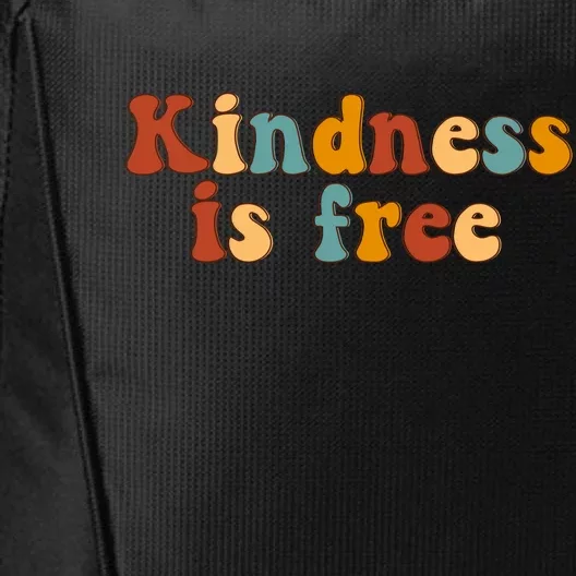 Kindness Is Free Be Kind Retro City Backpack