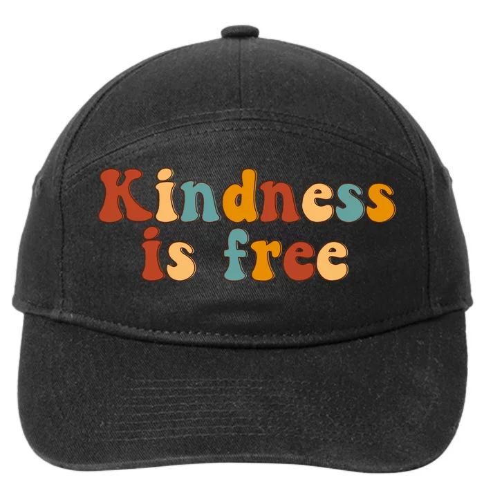 Kindness Is Free Be Kind Retro 7-Panel Snapback Hat