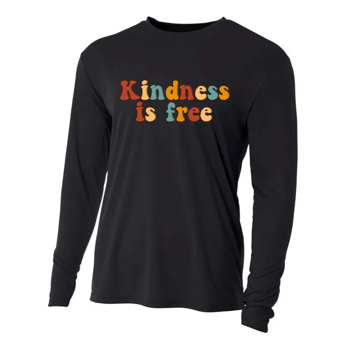 Kindness Is Free Be Kind Retro Cooling Performance Long Sleeve Crew