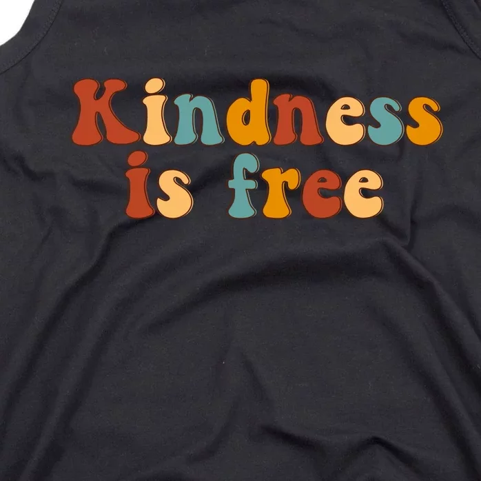 Kindness Is Free Be Kind Retro Tank Top