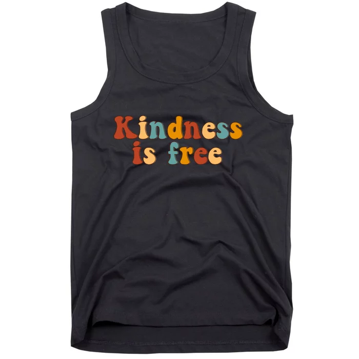 Kindness Is Free Be Kind Retro Tank Top