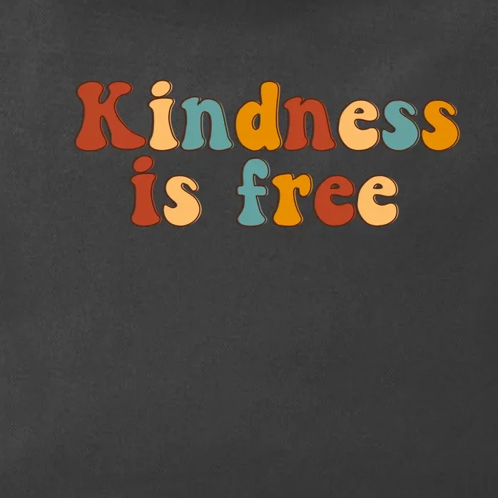 Kindness Is Free Be Kind Retro Zip Tote Bag