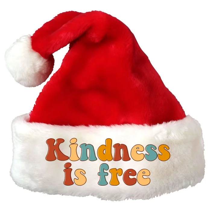 Kindness Is Free Be Kind Retro Premium Christmas Santa Hat