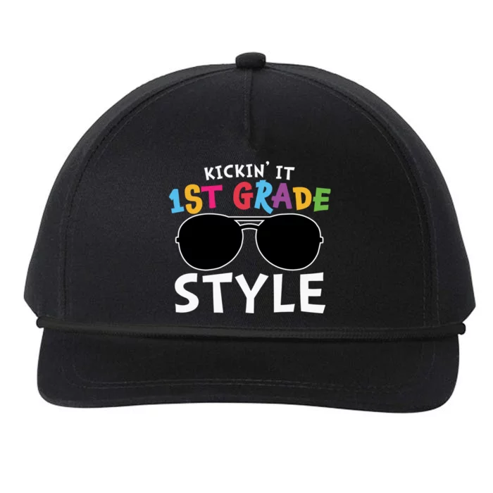 Kickin It First Grade Style Cute 1St Grade Gift Snapback Five-Panel Rope Hat