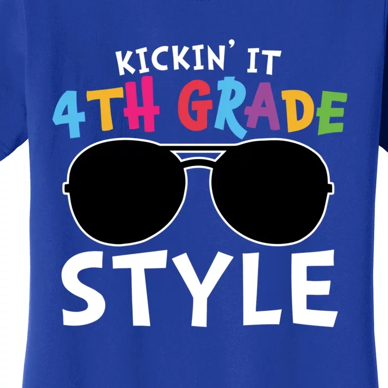 Kickin It Fourth Grade Style Cute 4Th Grade Gift Women's T-Shirt