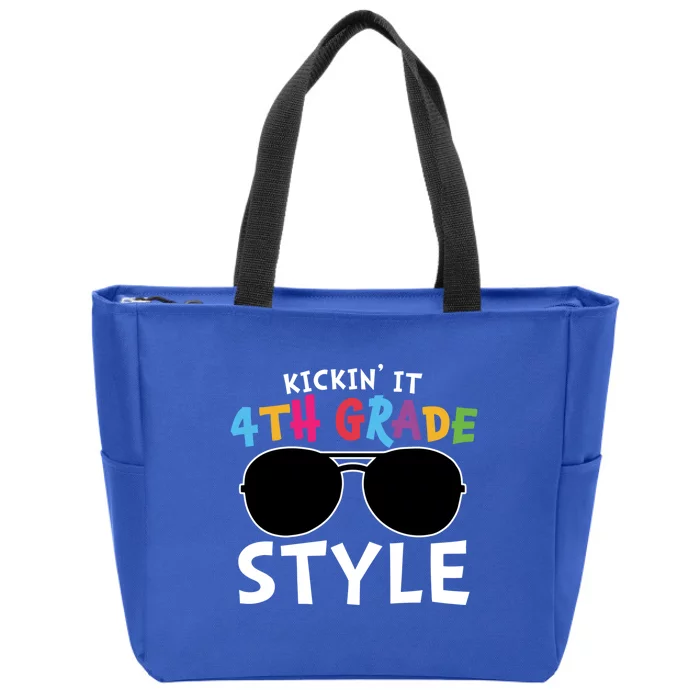 Kickin It Fourth Grade Style Cute 4Th Grade Gift Zip Tote Bag