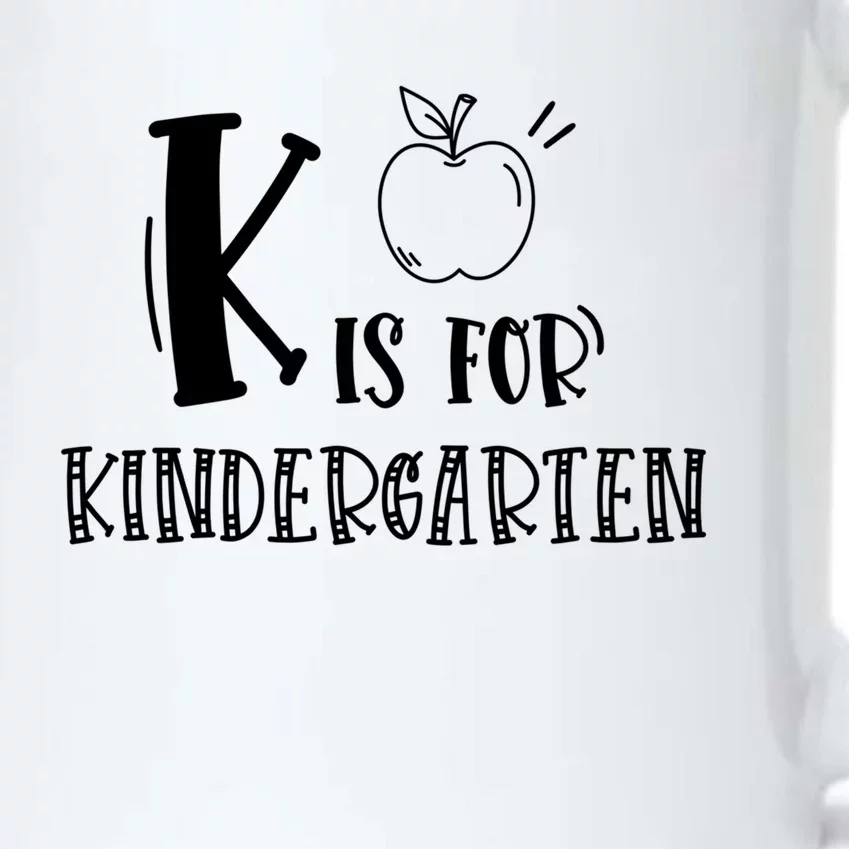 K Is For Kindergarten Gift Black Color Changing Mug