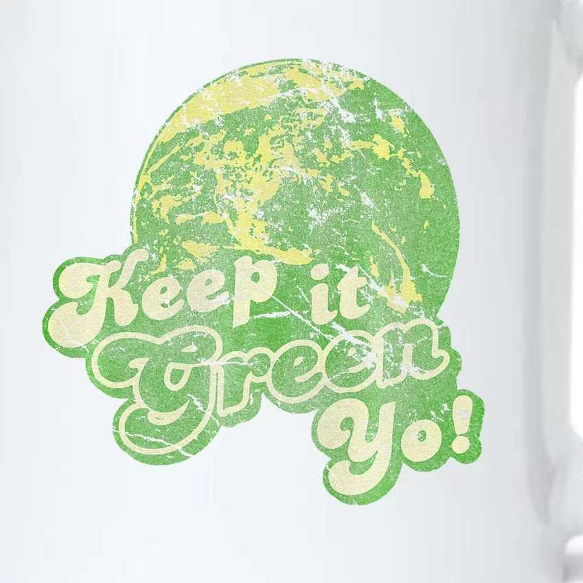 Keep It Green Yo Earth Day Black Color Changing Mug