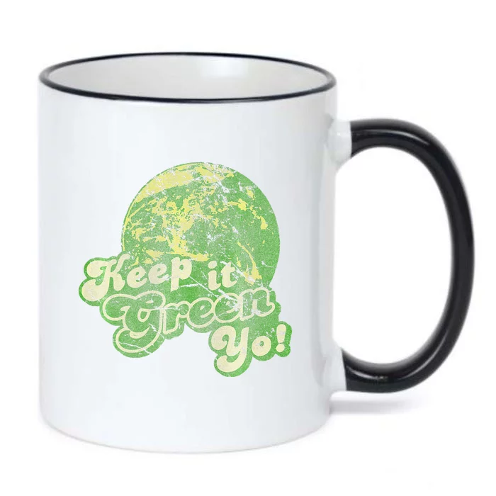 Keep It Green Yo Earth Day Black Color Changing Mug