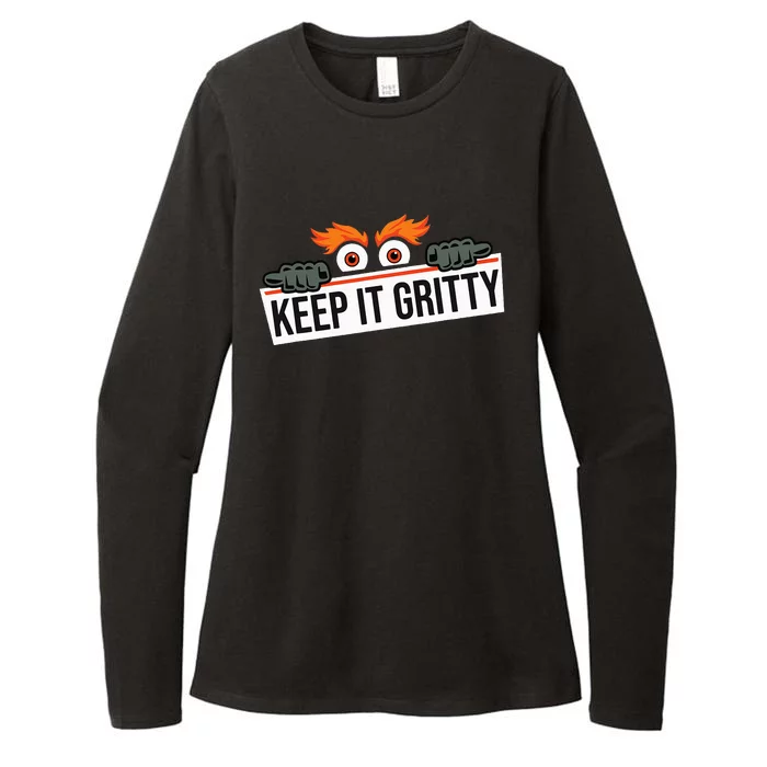 Keep it gritty and made in philadelphia Womens CVC Long Sleeve Shirt