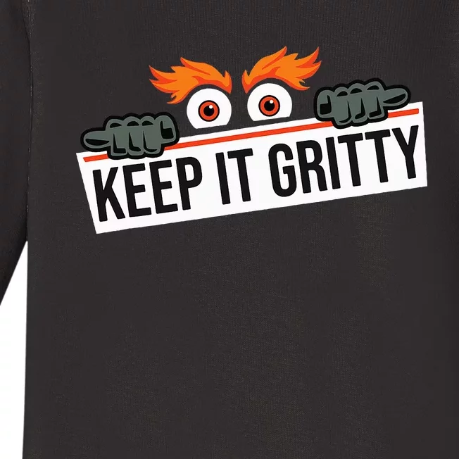 Keep it gritty and made in philadelphia Baby Long Sleeve Bodysuit