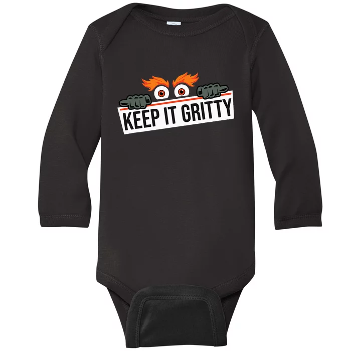 Keep it gritty and made in philadelphia Baby Long Sleeve Bodysuit