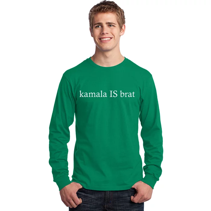 Kamala Is Green Brat Long Sleeve Shirt