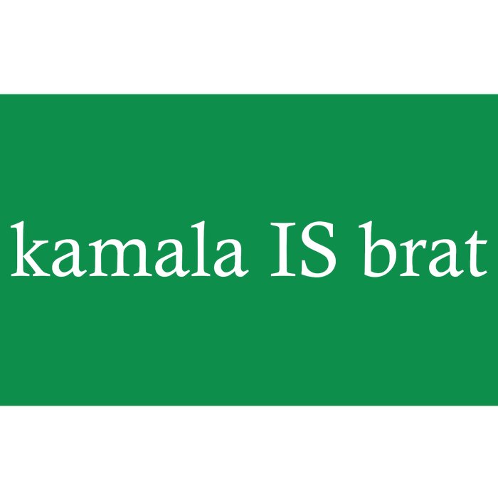 Kamala Is Green Brat Bumper Sticker