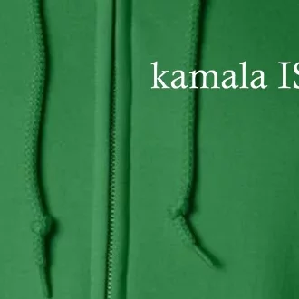 Kamala Is Green Brat Full Zip Hoodie