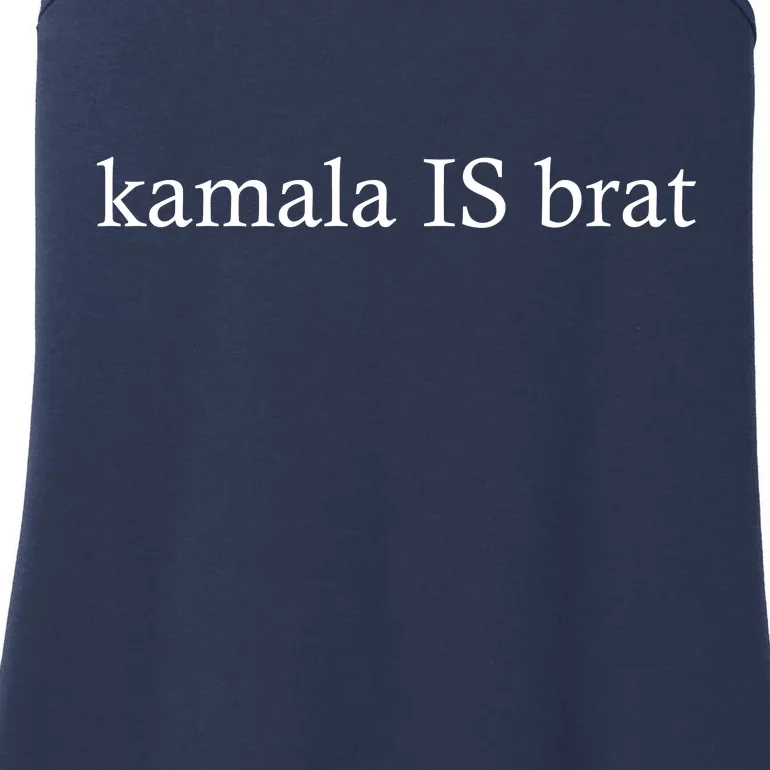 Kamala Is Green Brat Ladies Essential Tank