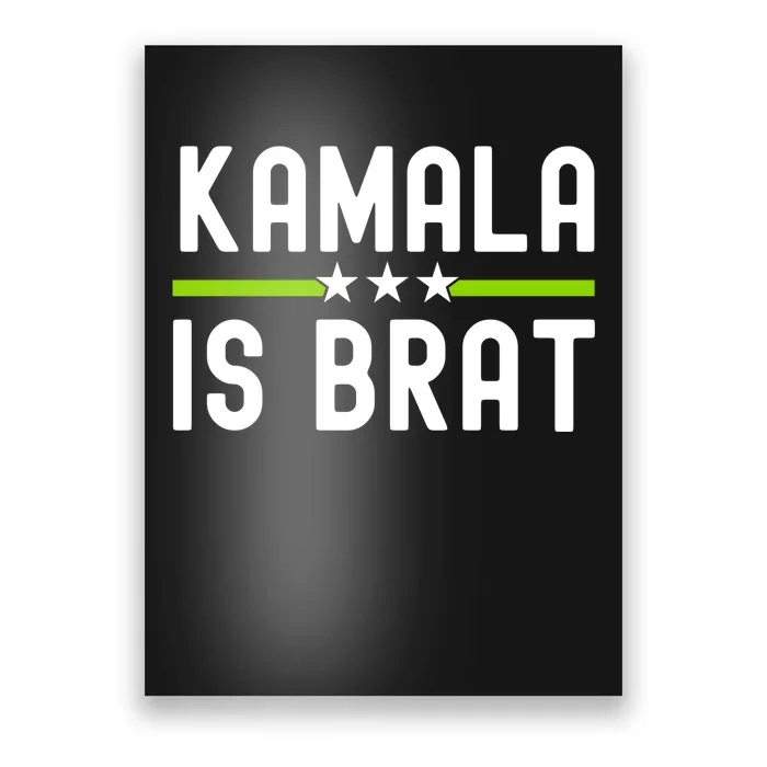 Kamala Is Green Brat Poster