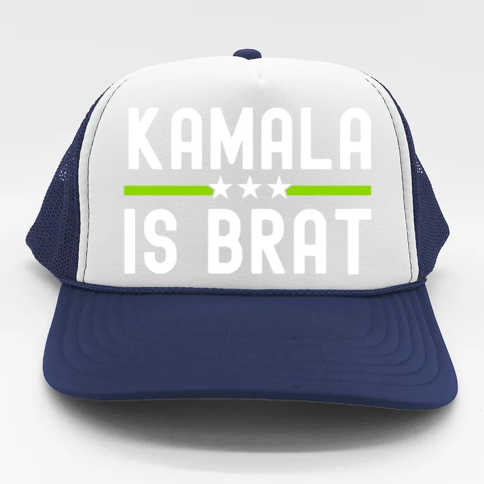 Kamala Is Green Brat Trucker Hat