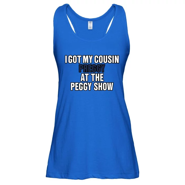 Kanyesbuttplug I Got My Cousin Preggy At The Peggy Show Ladies Essential Flowy Tank