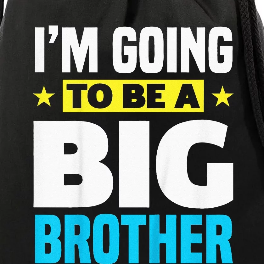 Kids Im Going To Be A Big Brother Drawstring Bag