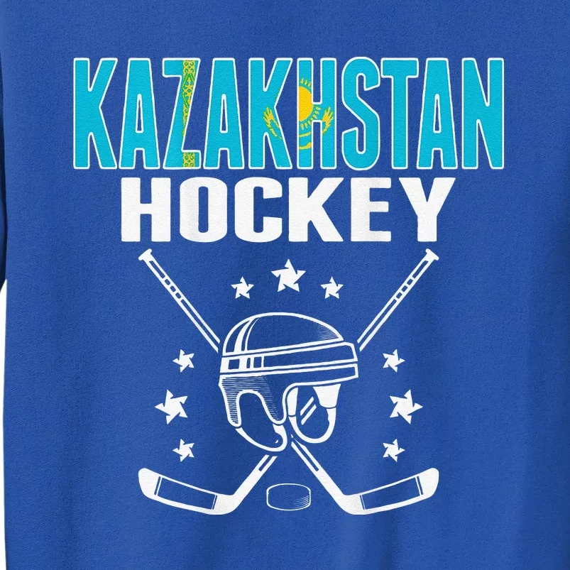 Kazakhstan Ice Hockey Fan Jersey Kazakhstani Flag Tall Sweatshirt