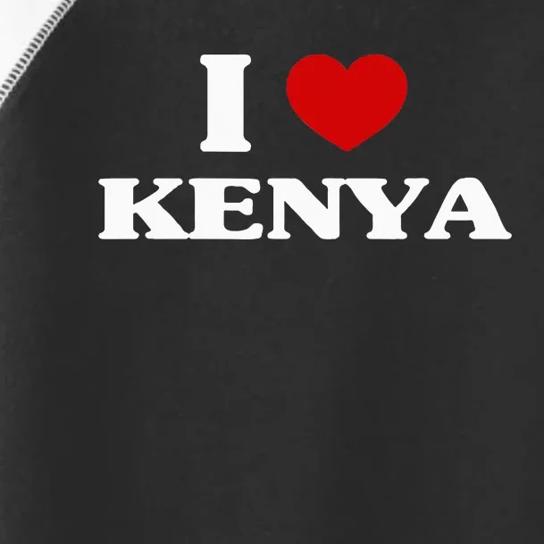 Kenya I Heart Kenya Souvenir Toddler Fine Jersey T-Shirt